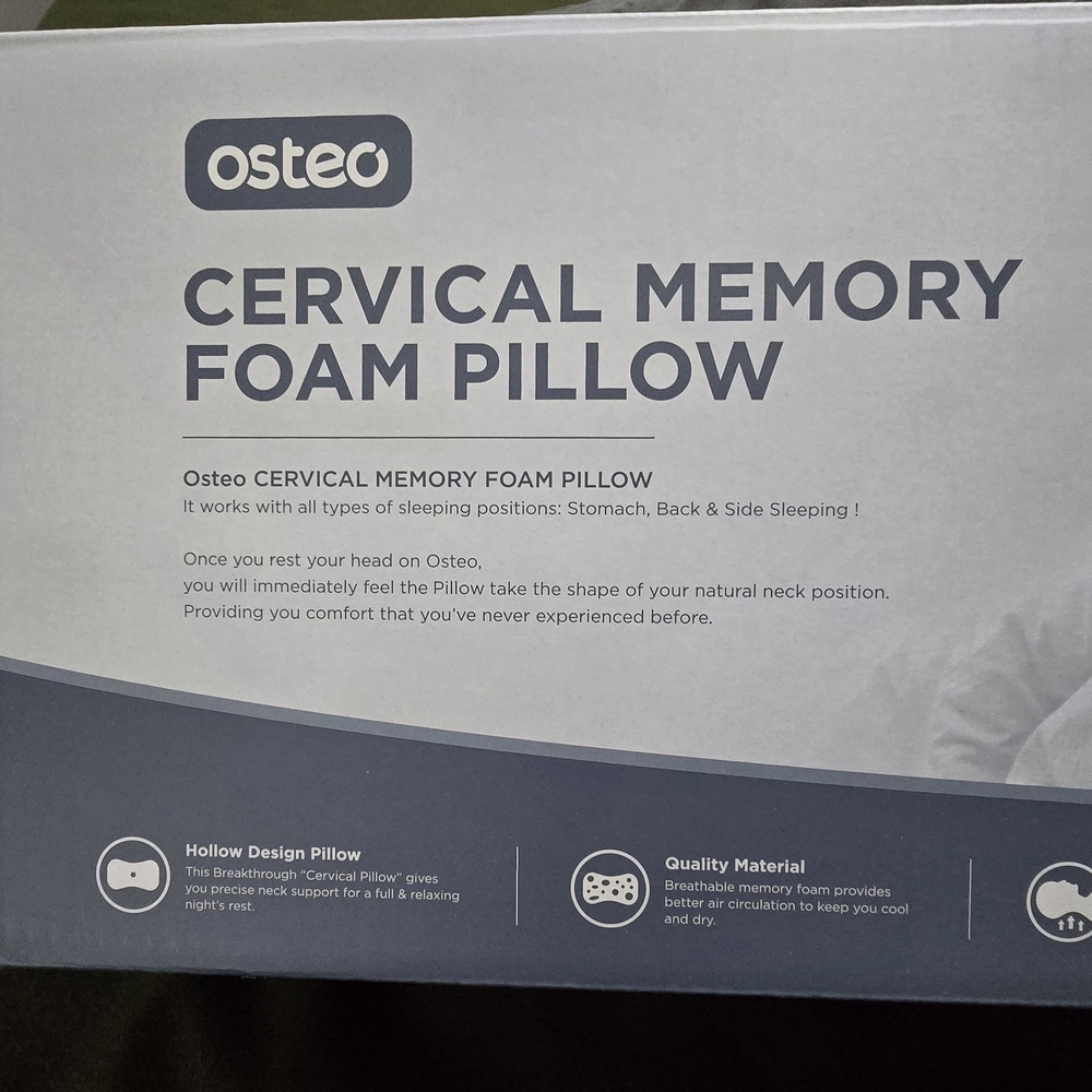 Cervical Memory Foam Pillow - Gray